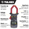 Tulmex 16-100 Multímetro Digital con Gancho Image 2