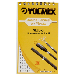 Tulmex MCL-3 Libretas Marcacables - 45 marcadores del 0 al 9 10 marcadores del 1 al 45 Image 