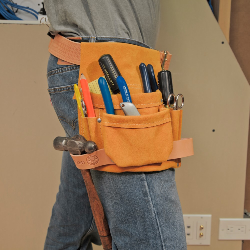 Riñonera para herramientas de electricista con múltiples bolsillos Estuche para cinturón para herramientas para alicates destornilladores Bolsillo para herramientas