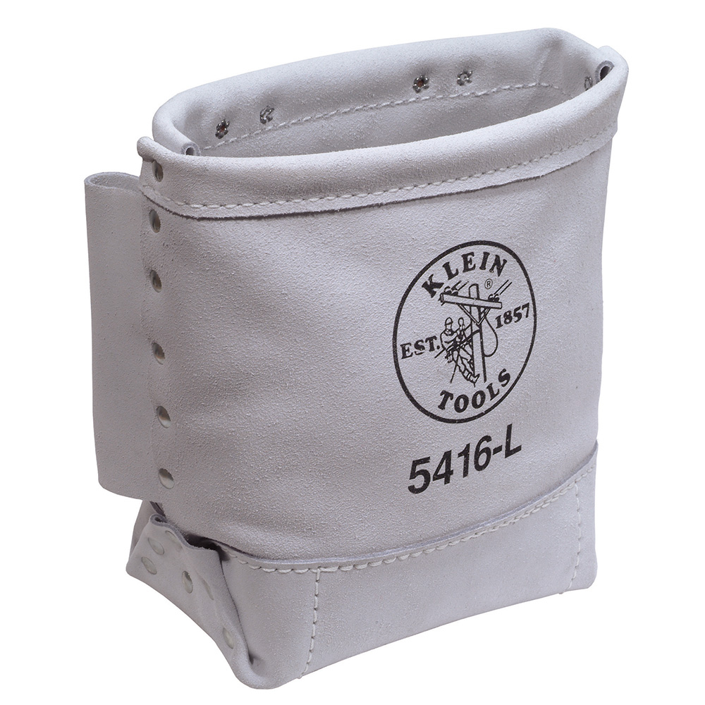 Bolsa de cuero de 12,7 × 25,4 × 22,9 cm con presilla tipo túnel para tornillos y pernos toro