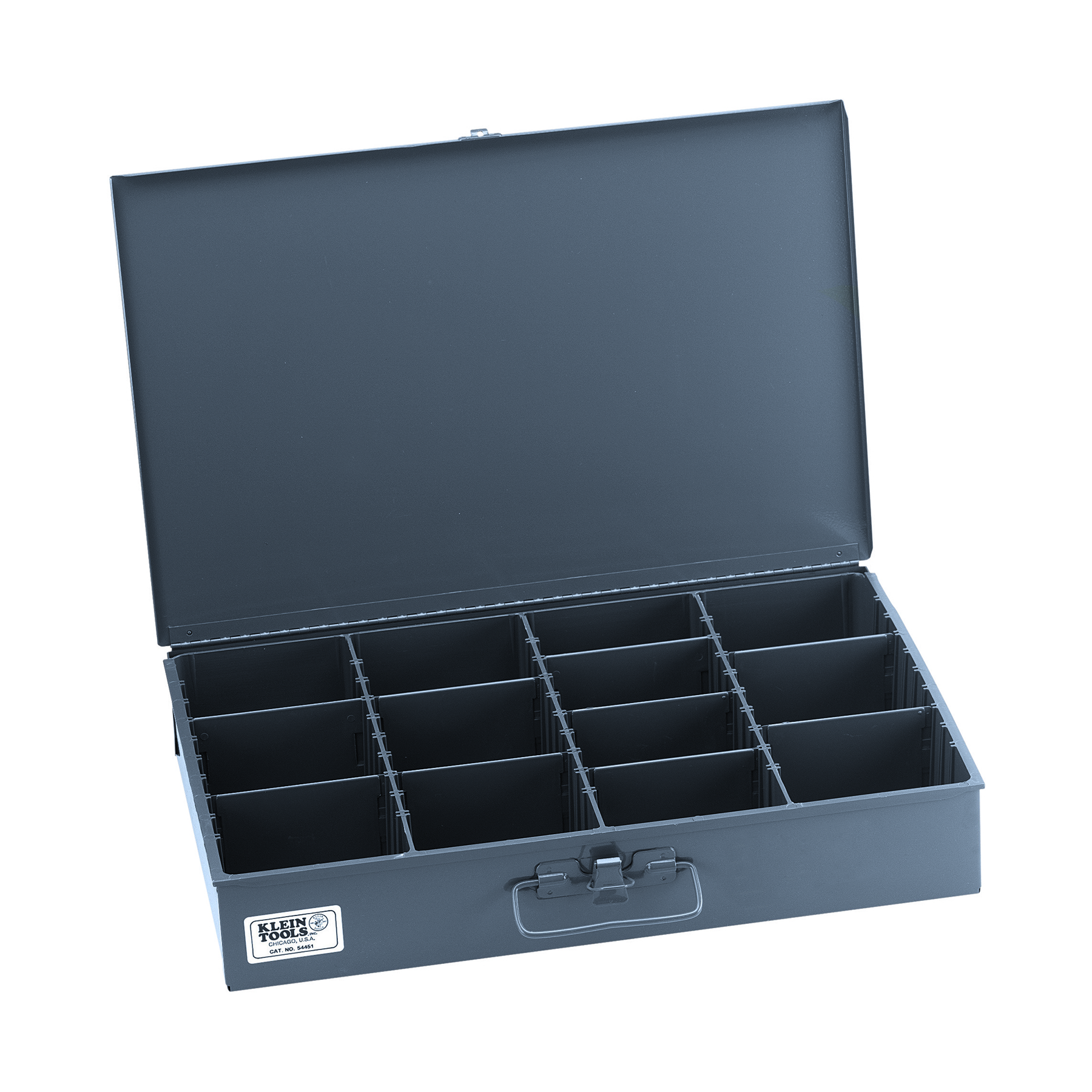 Caja de almacenamiento de piezas extragrande con compartimento