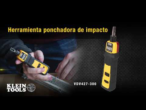 Ponchadora que termina y corta cables CAT3, CAT5e y CAT6/6A en un solo paso Mod. VDV427-300