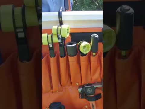 ¡Con un imán cosido para tuercas, pernos y otros! Delantal aéreo con 10 bolsillos - Mod. 51829M