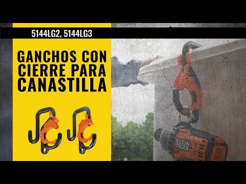 Ganchos con cierre para canastilla. - Mod. 5144LG2, 5144LG3