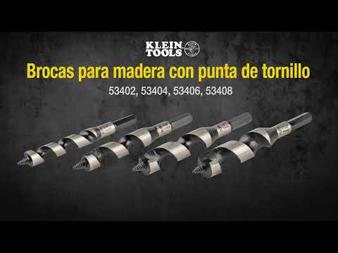 Brocas para madera con punta de tornillo. - Mod. 53402, 53404, 53406, 53408