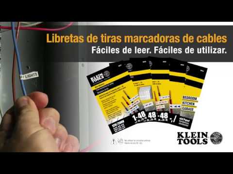 Libretas de tiras marcadoras de cables