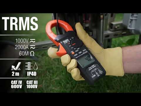 Multímetro digital de gancho de rango automático de 2000 A CA, TRMS y baja impedancia - Mod. CL900