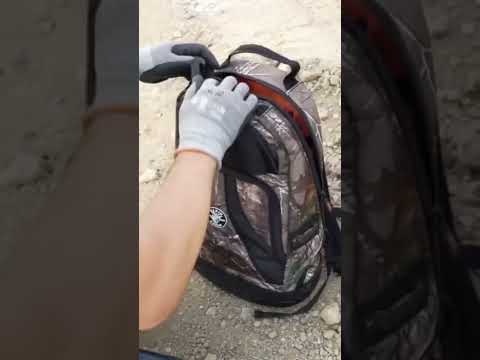 Mochila con diseño camuflaje, correas acolchadas y protección de la intemperie - Mod. 55421BP14CAMO