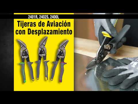 Tijeras de aviación corte desplazado - Mod. 2401R, 2400L, 2402S