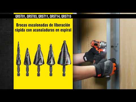 Brocas escalonadas de liberación rápida - Mod. QRST3PC, QRST01, QRST03, QRST11, QRST14, QRST15