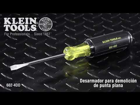 Desarmador para demolición de punta plana de 6.4 mm con barra de 102 mm - Mod. 602-4DD