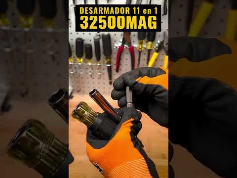 ¡11 Desarmadores en 1! Con potentes imanes y se convierte en un destornillador. - Mod. 32500MAG