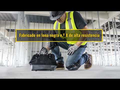 Maleta de lona negra de 12" para tus herramientas. Mod. 5102-12BLK