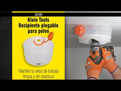 Recipiente plegable para polvo para broca sierra. - Mod. 31101