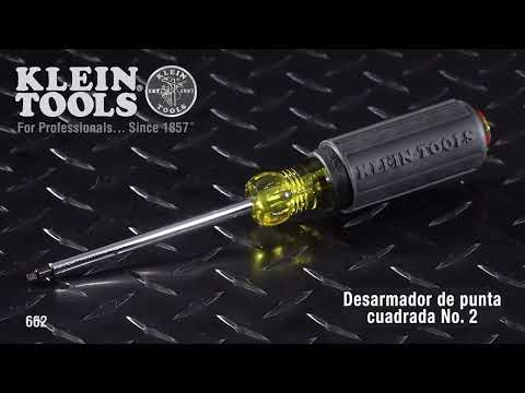 Desarmador de punta cuadrada n.º 2 con barra redonda - Mod. 662