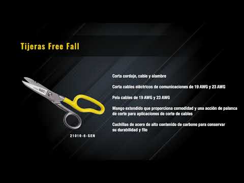 Tijera de caída libre de acero al carbono Mod. 21010-6-SEN