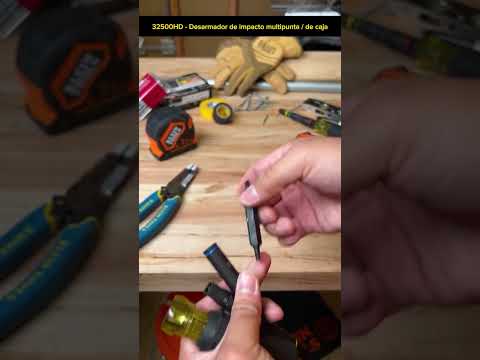 Cambia rápidamente entre desarmador de impacto y eléctrico. - Mod. 32500HD