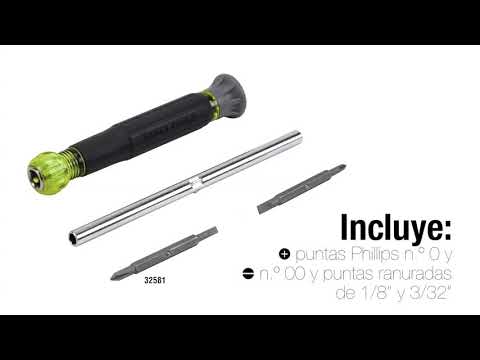 Desarmadores 4 en 1 para uso electrónico. - Mod. 32585, 32581