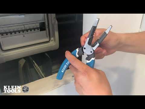 Pinza ponchadora/cortadora/pelacables Klein-Kurve™  Mod. K12065CR.