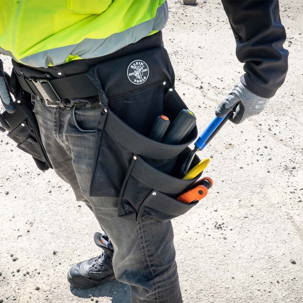 Cinturón para herramientas acolchado/portaherramientas combinado de  electricista de 4 piezas, 11 bolsillos y tamaño extragrande - 5709XL