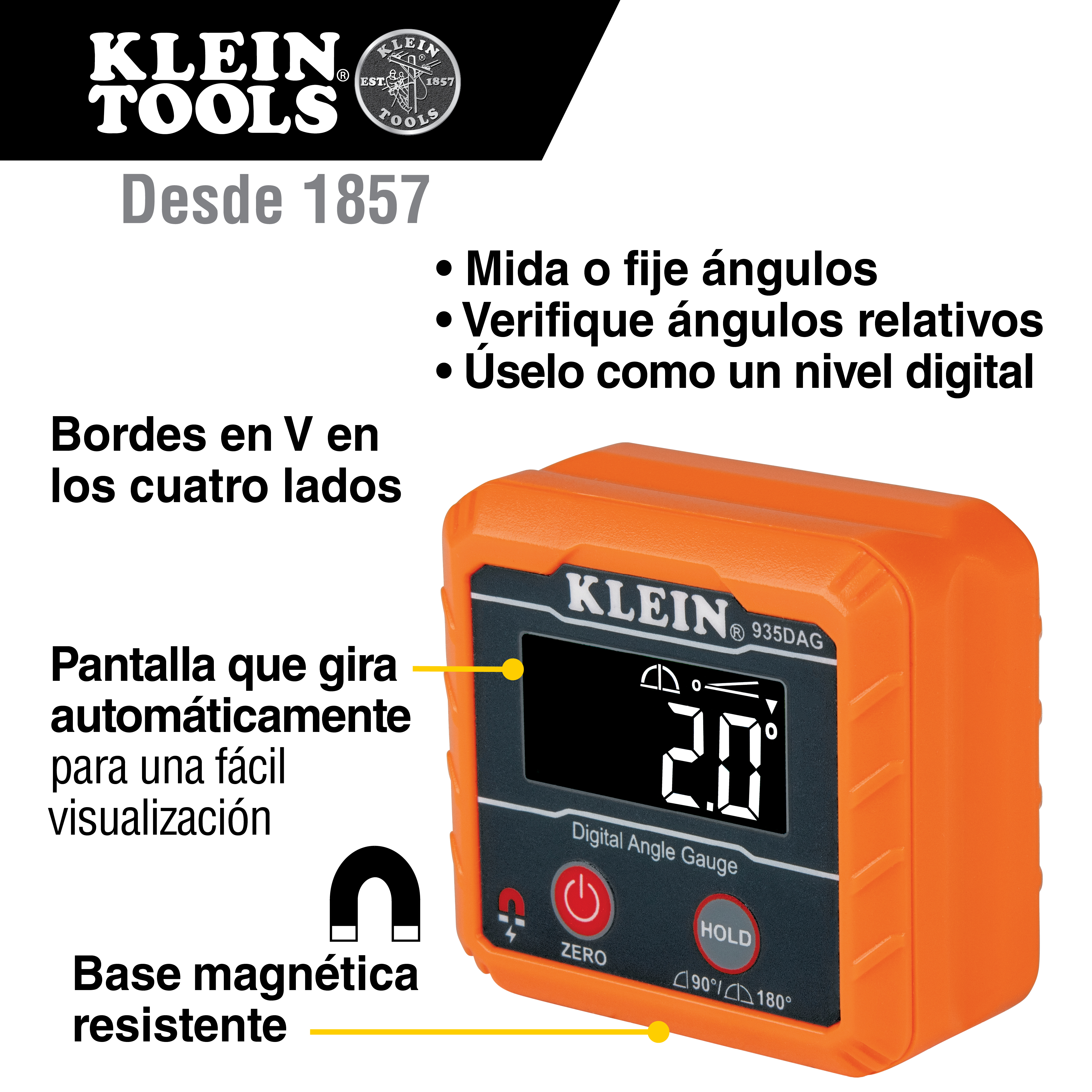 Inclinómetro y nivel digital - 935DAG