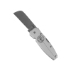 44007 Navaja liviana con seguro posterior, cuchilla coping de 6,4 cm, asa plateada Image 1