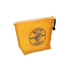 5539YEL Bolsa con cierre relámpago, portaherramientas de 25,4 cm de lona amarilla Image