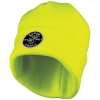 60568 Gorro tejido grueso amarillo de alta visibilidad con logotipo en parche Image