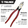 Tulmex 220-7 Pinza de Corte Diagonal Para Trabajo Pesado - 7 Pulgadas Image 2