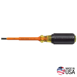 6014INS Insulated Screwdriver, 3/16-Inch Cabinet, 4-Inch Shank Image 