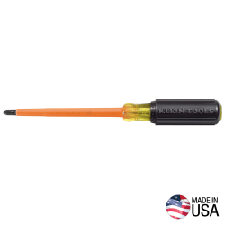 6034INS Insulated Screwdriver, #2 Phillips Tip, 4-Inch Shank Image 