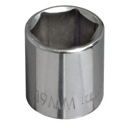 65907 7 mm Metric 6-Point Socket, 3/8-Inch Drive Image 