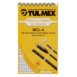 Tulmex MCL-4 Libretas Marcacables - 45 marcadores del 0 al 9 150 marcadores de las letras A, B y C Image 
