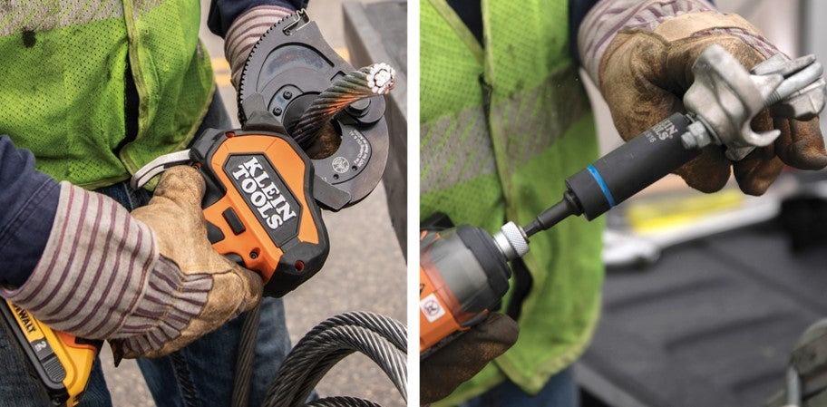 La línea completa de productos que funcionan con baterías de Klein Tools y el juego de dados de impacto 2 en 1 (Cat. No. 66010) están diseñados específicamente con los trabajadores de línea y servicios públicos en mente, lo que ayuda a completar las tareas del día de manera más eficiente que nunca. La línea completa de productos que funcionan con baterías de Klein Tools y el juego de dados de impacto 2 en 1 (Cat. No. 66010) están diseñados específicamente con los trabajadores de línea y servicios públicos en mente, lo que ayuda a completar las tareas del día de manera más eficiente que nunca.